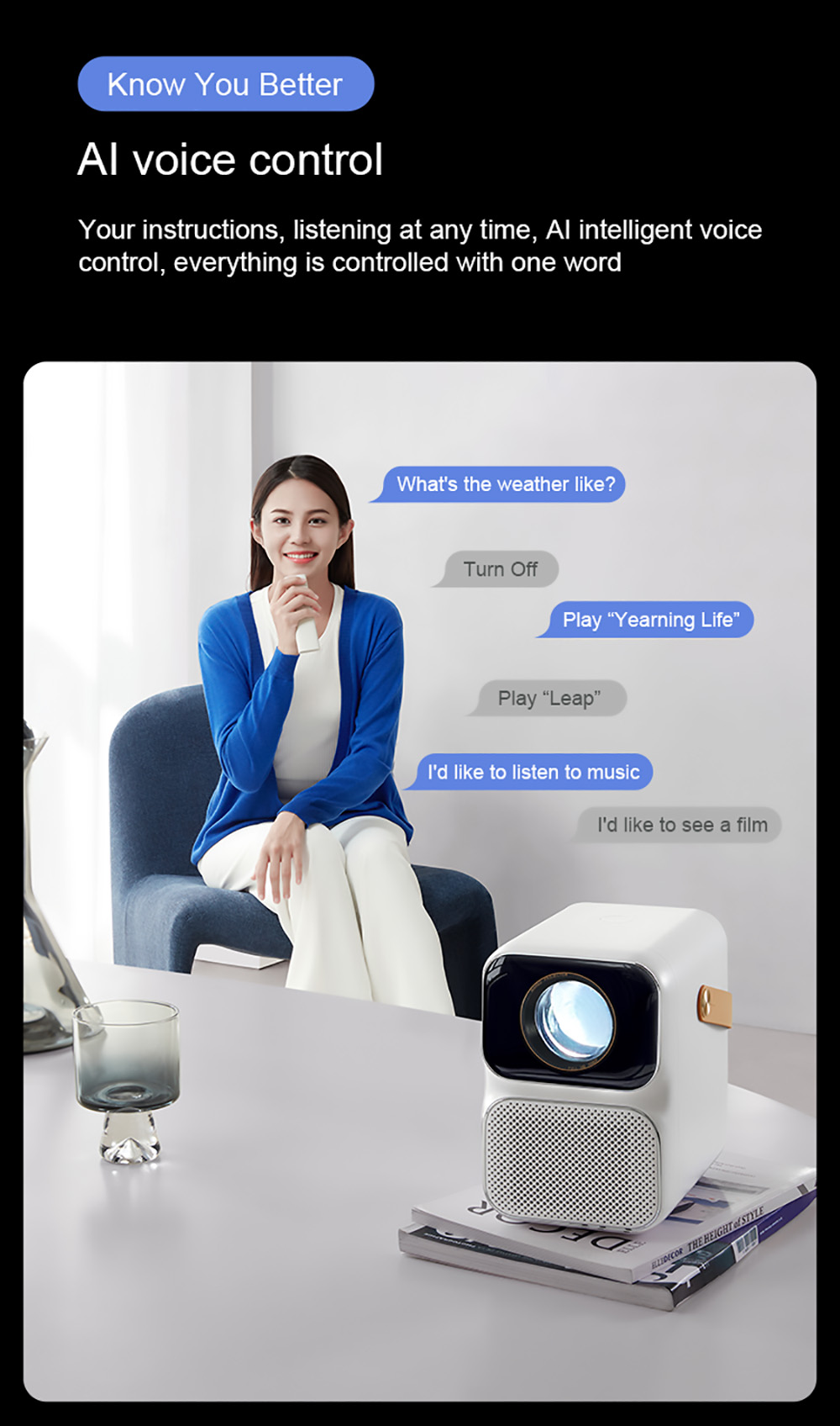 XIAOMI Wanbo T6 MAX 1080P Mini LED Projector Electric Focus