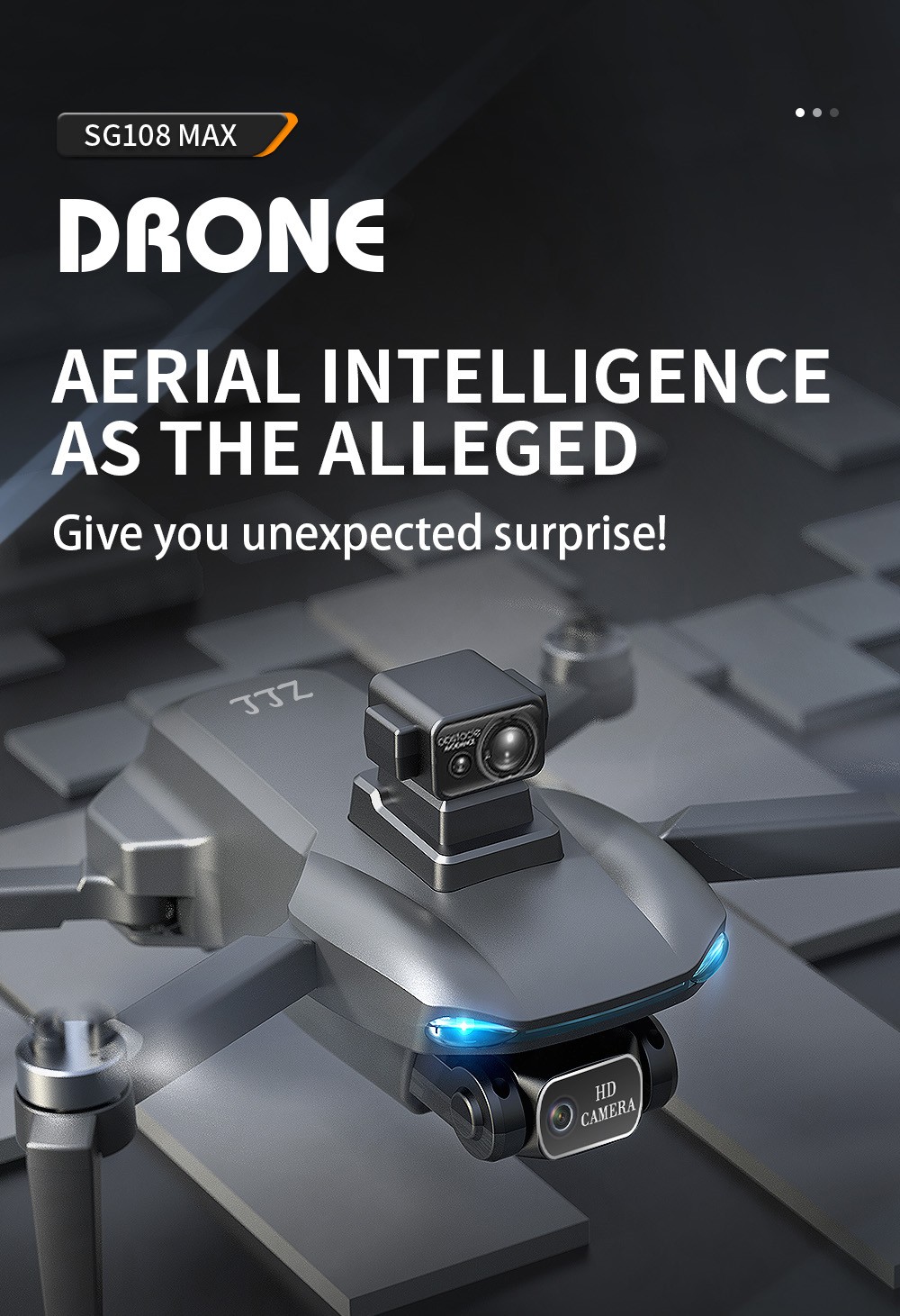 ZLL SG108MAX RC Drone GPS GLONASS 4K@25fps Adjustable Camera with Avoidance 20min Flight Time - Black One Battery