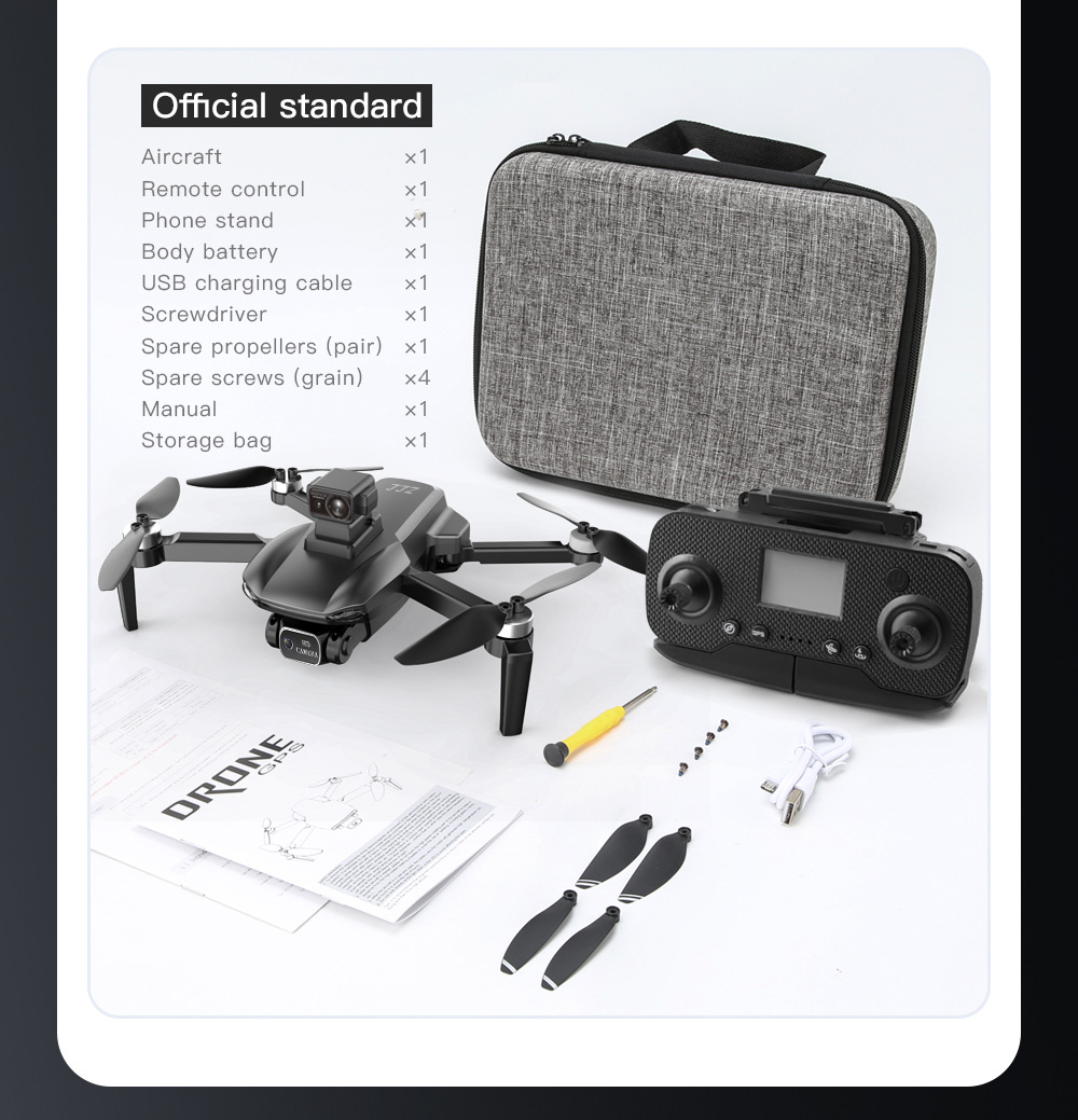 ZLL SG108MAX RC Drone GPS GLONASS 4K@25fps Adjustable Camera with Avoidance 20min Flight Time - Black One Battery