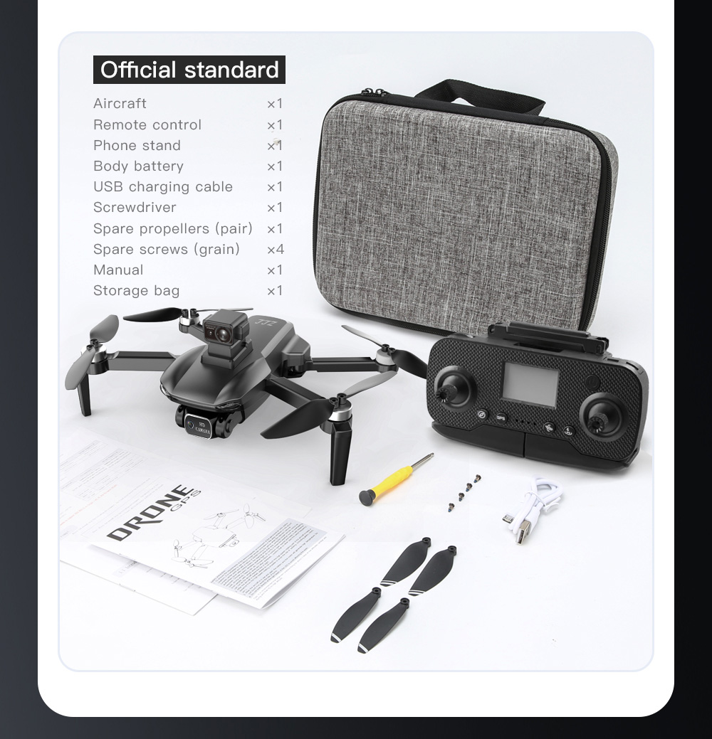 ZLL SG108MAX RC Drone GPS GLONASS 4K@25fps Adjustable Camera with Avoidance 20min Flight Time - Black Two Batteries