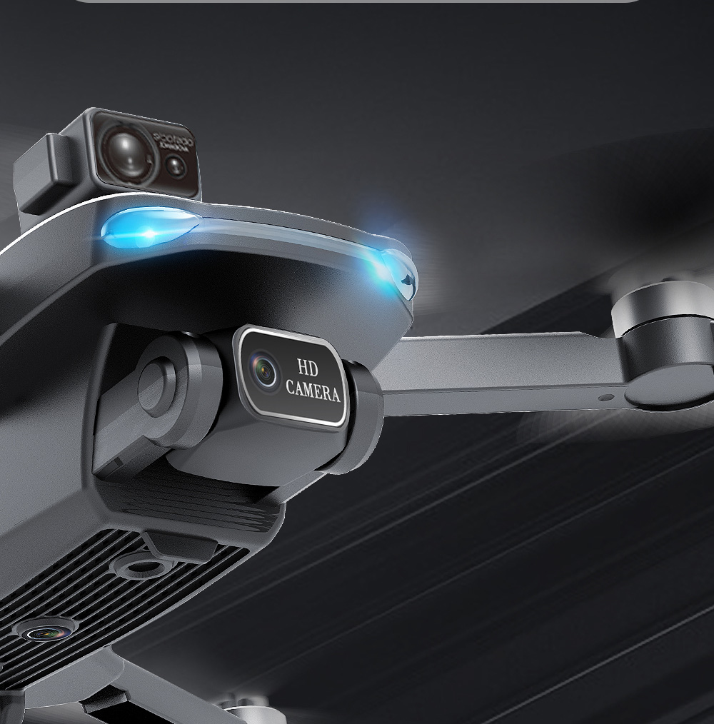 ZLL SG108MAX RC Drone GPS GLONASS 4K@25fps Adjustable Camera without Avoidance 20min Flight Time - Black Three Batteries