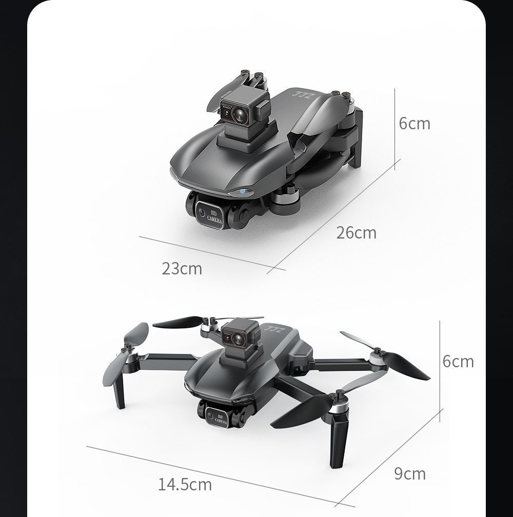 ZLL SG108MAX RC Drone GPS GLONASS 4K@25fps Adjustable Camera without Avoidance 20min Flight Time - Black Three Batteries
