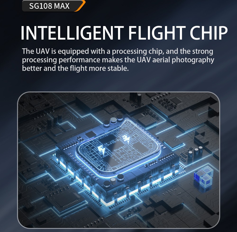 ZLL SG108MAX RC Drone GPS GLONASS 4K@25fps Adjustable Camera without Avoidance 20min Flight Time - Orange One Battery