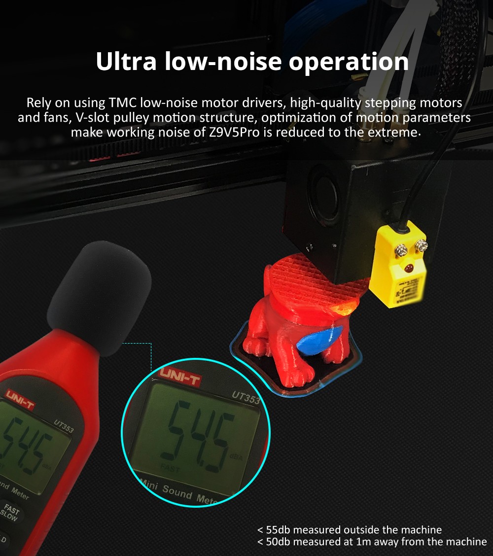 Zonestar Z9V5Pro-MK4 4 Extruders 3D Printer with 4*0.25kg Filament, 4 Colors, Auto Leveling, 32 Bit Control Board, Resume Printing, TFT-LCD, 300x300x400mm