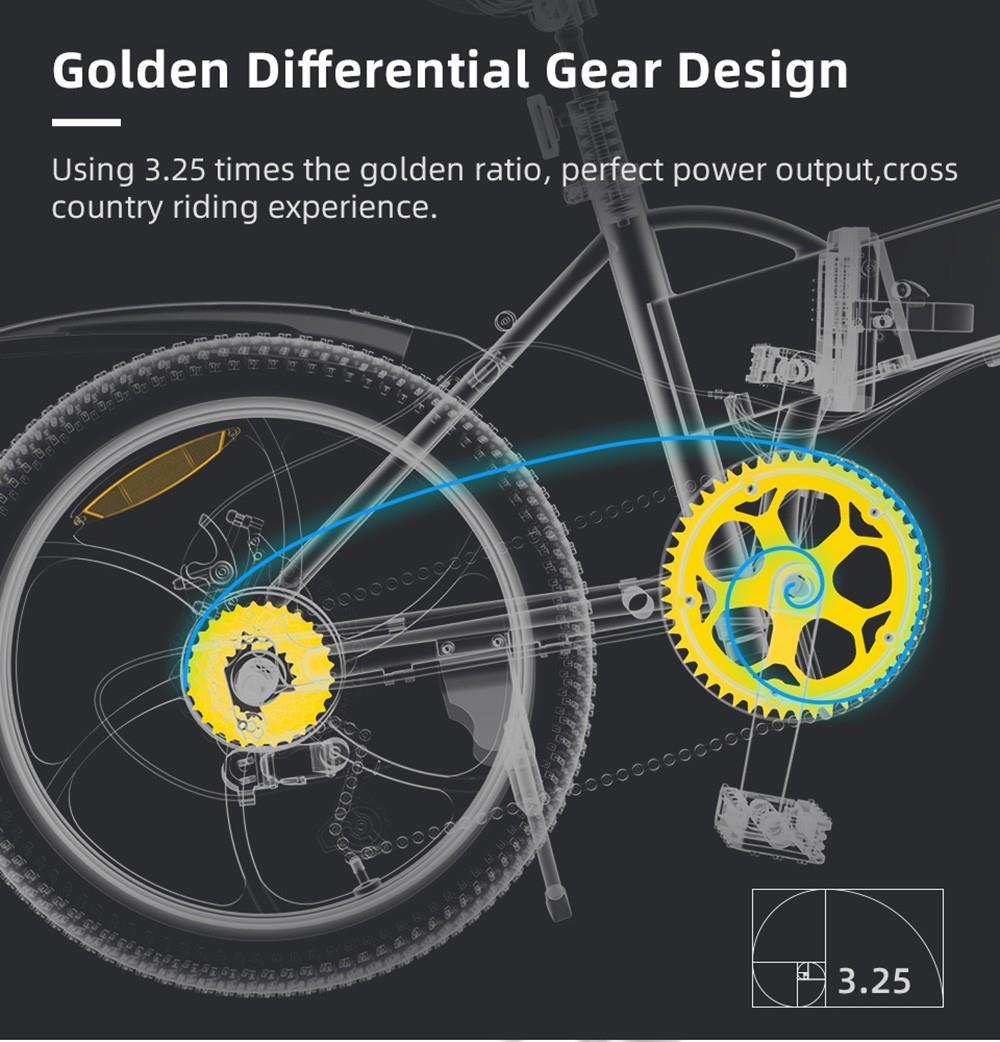 ADO A20+ Electric Folding Bike 20 Inch City Bicycle 250W Hall Brushless Gear DC Motor SHIMANO 7-Speed Rear Derailleur 36V 10.4Ah Removable Battery 25km/h Max Speed Up To 60km Max Range IPX5 Double Shock-absorption Aluminum Alloy Frame - Black 20 ADO A20+ Electric Folding Bike 20 inch City Bicycle 250W Hall Brushless Gear DC Motor SHIMANO 7-Speed Rear Derailleur 36V 10.4Ah Removable Battery 25km/h Max speed up to 60km Max Range IPX5 Double Shock-absorption Aluminum alloy Frame - Black