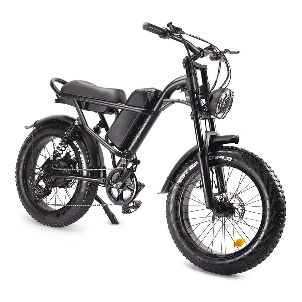 Z8 ELectric Bike 20*4.0 Inch Fat Tire 48V 500W Motor 15Ah Battery 45km/h Max Speed 7-Speed Shimano Derailleur Front & Rear Mechanical Disc Brake