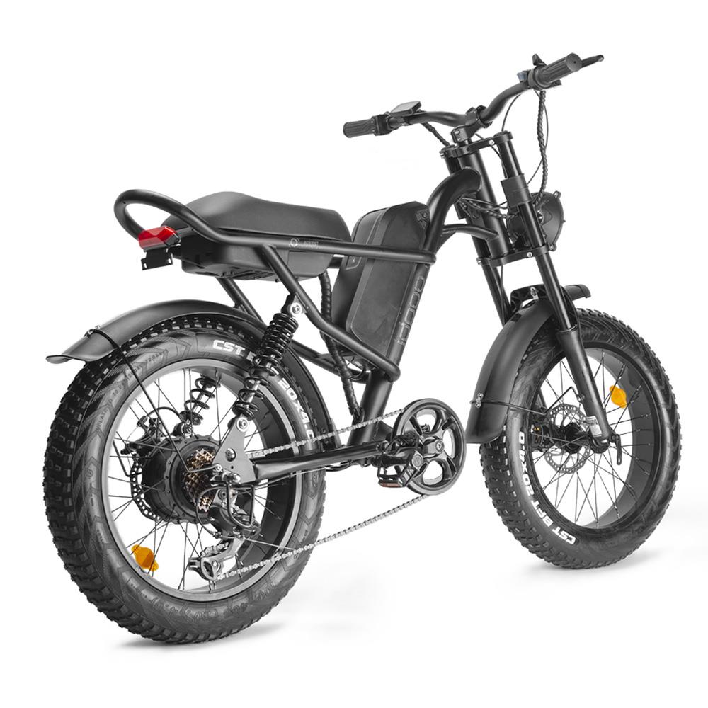 Z8 ELectric Bike 20*4.0 Inch Fat Tire 48V 500W Motor 15Ah Battery 45km/h Max Speed 7-Speed Shimano Derailleur Front & Rear Mechanical Disc Brake