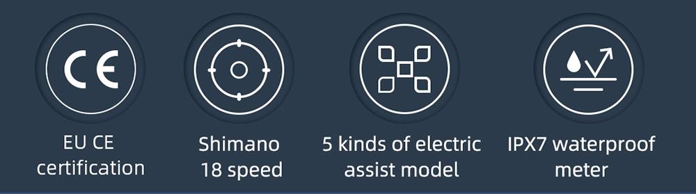 HIMO C30S MAX Electric Bicycle 26 Inch 250W Motor Max Speed 25Km/h 36V 10AH Battery Shimano 18 Speed IPX7 Waterproof Max Range 75KM Max Load 100KG Road Racing Eletric Bike - Silver