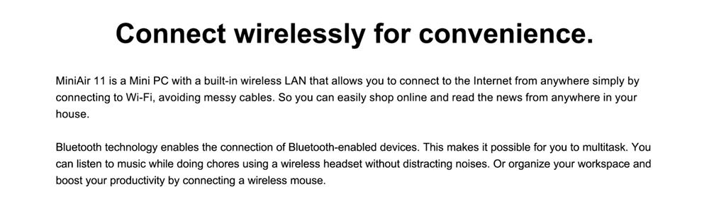 GEEKOM MiniAir 11 MiNi PC intel 11th Gen Celeron N5095 8GB RAM 256GB SSD WiFi 5 Gigabit LAN HDMI DP