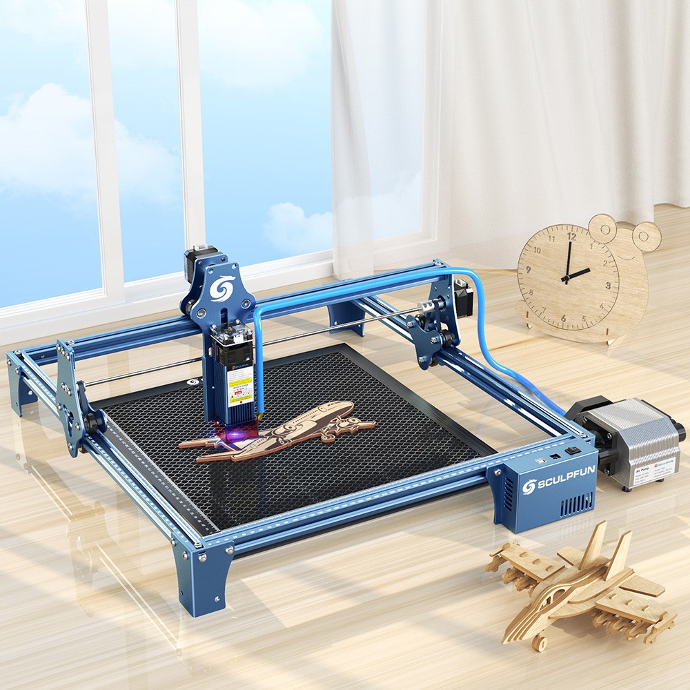 SCULPFUN S9 / S6 Pro / S10 Air Assist Nozzle Kit without Air Pump, High Speed Air Assist, Full Metal Structure