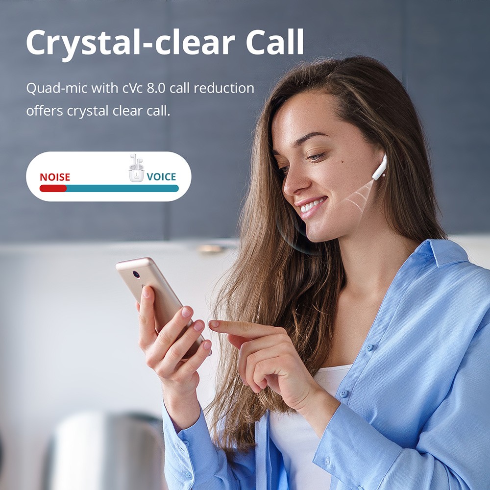 Tronsmart Onyx Ace Pro TWS Earbuds, Qualcomm QCC3040, Qualcomm AptX Adaptive, 27H Playtime, IPX5, One Key Recovery, White 15 Tronsmart Onyx Ace Pro TWS Earbuds, Qualcomm QCC3040, Qualcomm aptX Adaptive, 27H Playtime, IPX5, One Key Recovery, White