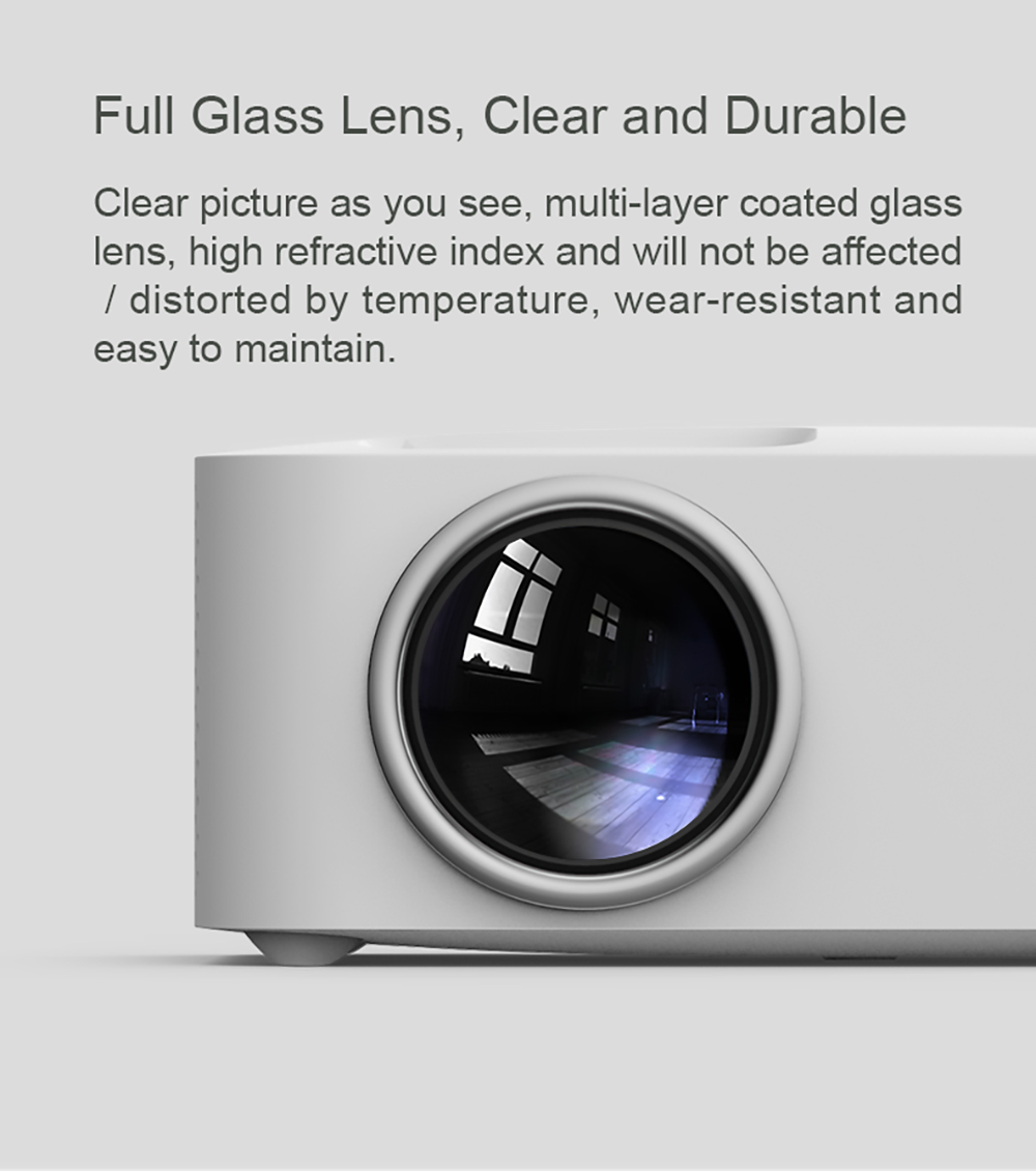 Wanbo X1 Pro Smart Projector Android 9.0 1GB+8GB Memory, 720P HD HDR Keystone Correction 2.4G WiFi Home Theater EU Plug