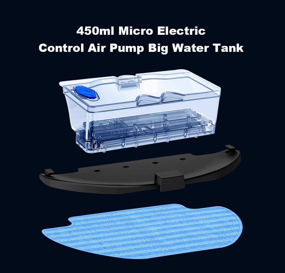 LIECTROUX ZK901 Robot Vacuum Cleaner 3 In 1 Vacuuming Sweeping and Mopping Laser Navigation 6500Pa Suction 5000mAh Battery Voice Control Breakpoint Resume Clean & Mapping APP Control - Black