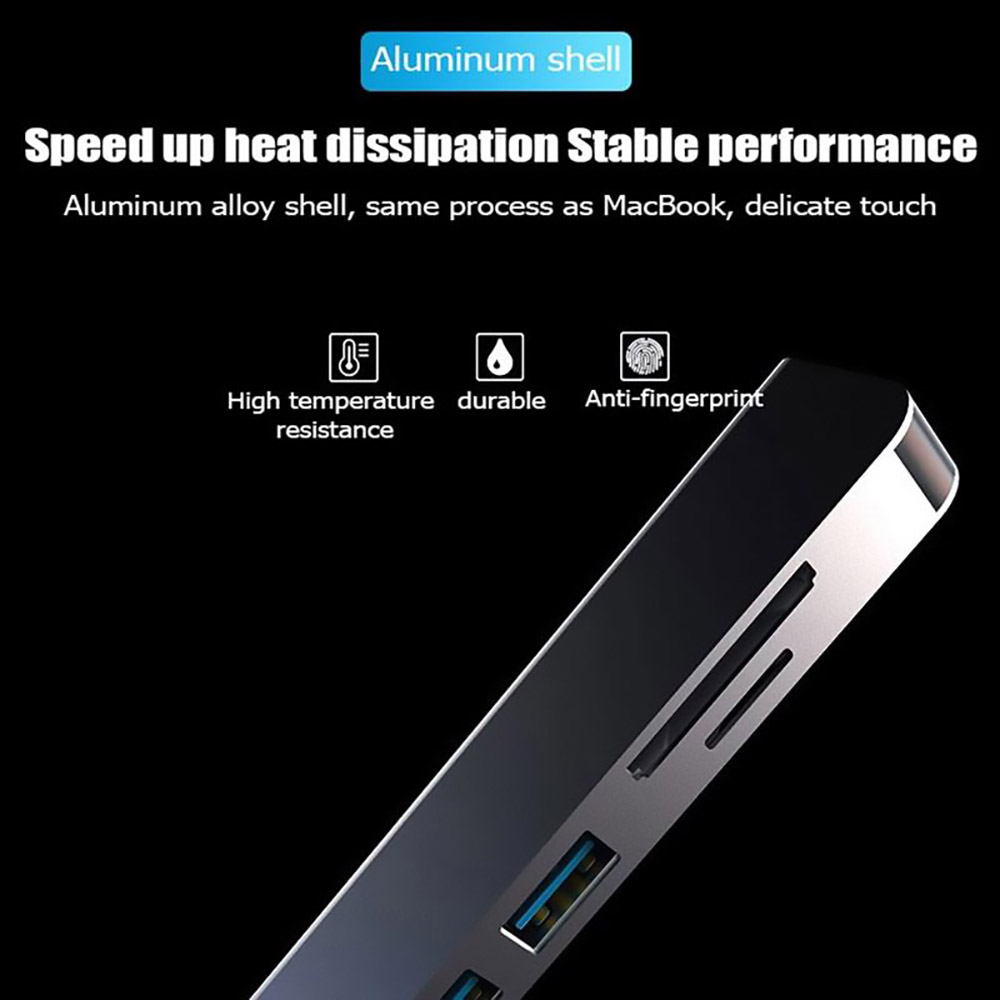 4 in 1 Type-C Dispenser USB 3.0 Hub for USB C Laptop, Mobile Phone, Pad and Other Devices Support Windows, Mac OS, Linux