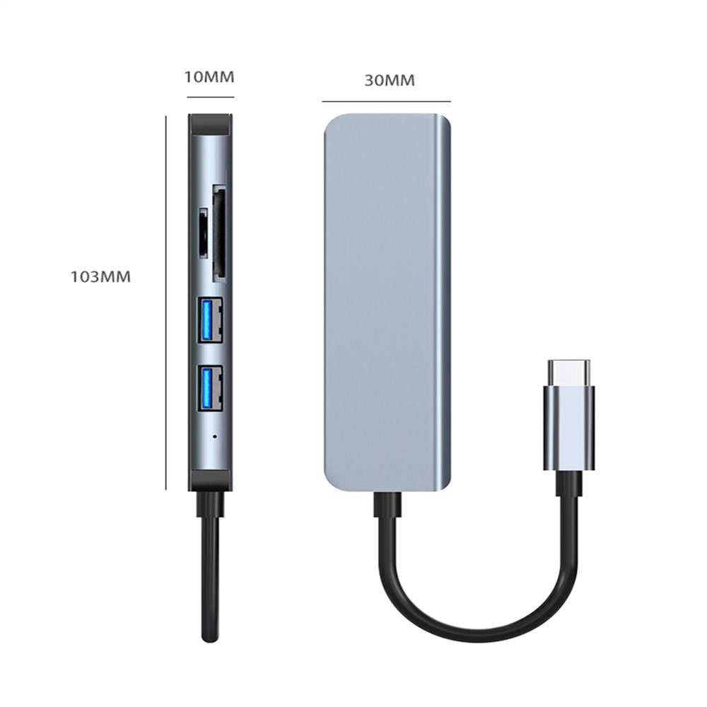 4 in 1 Type-C Dispenser USB 3.0 Hub for USB C Laptop, Mobile Phone, Pad and Other Devices Support Windows, Mac OS, Linux