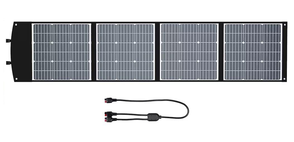 FJDynamics PowerSec MP2000 Portable Power Station + 200W Solar Panel, 2000W (4000W Peak) with Removable Battery Pack, 2264Wh Battery Backup Solar Generator, with AC Outlet 12 Outputs, 2-Hour Fast Charge, UPS System, for Home Outdoor Camping - EU Plug