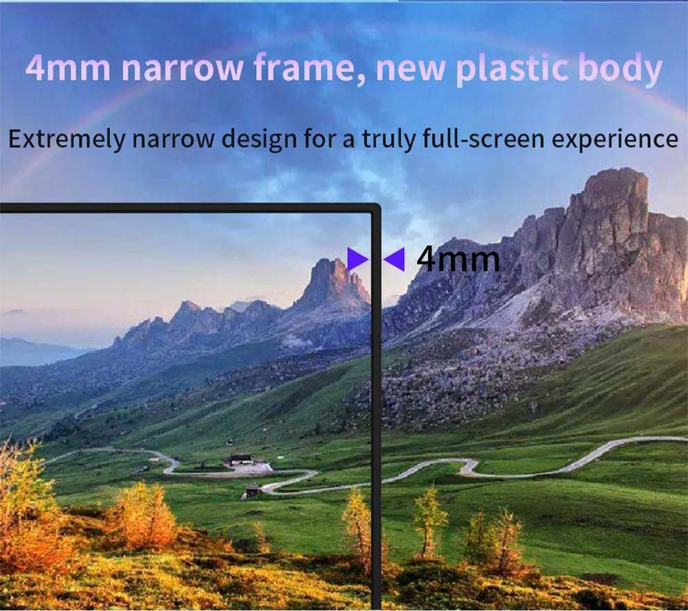 AOSIMAN 140FCC Portable 14 Inch Monitor 1920*1200 Resolution + HDR IPS Panel Plastic Shell Dual Speakers with Stand - US Plug