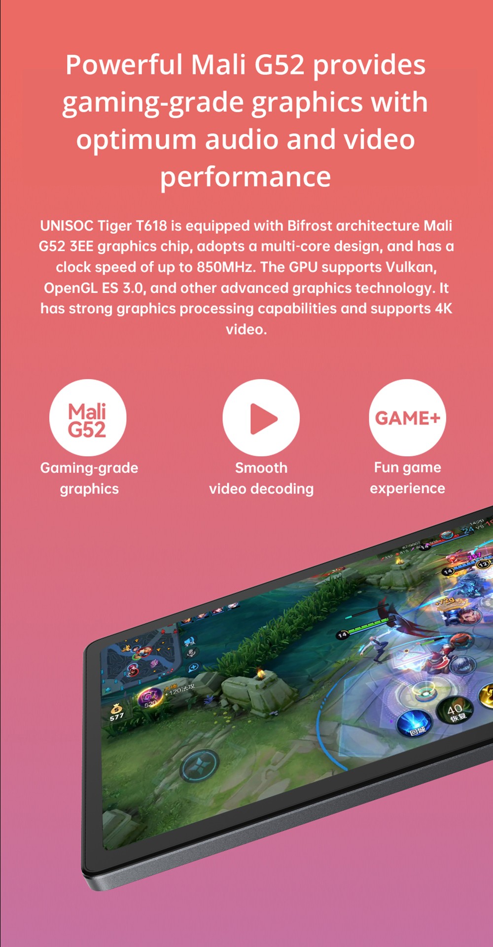 Alldocube iPlay 50 4G LTE Tablet UNISOC T618 Octa-core CPU, 10.4'' 2K UHD Display, Android 12 6+128GB, Dual Cameras with Keyboard Leather Case