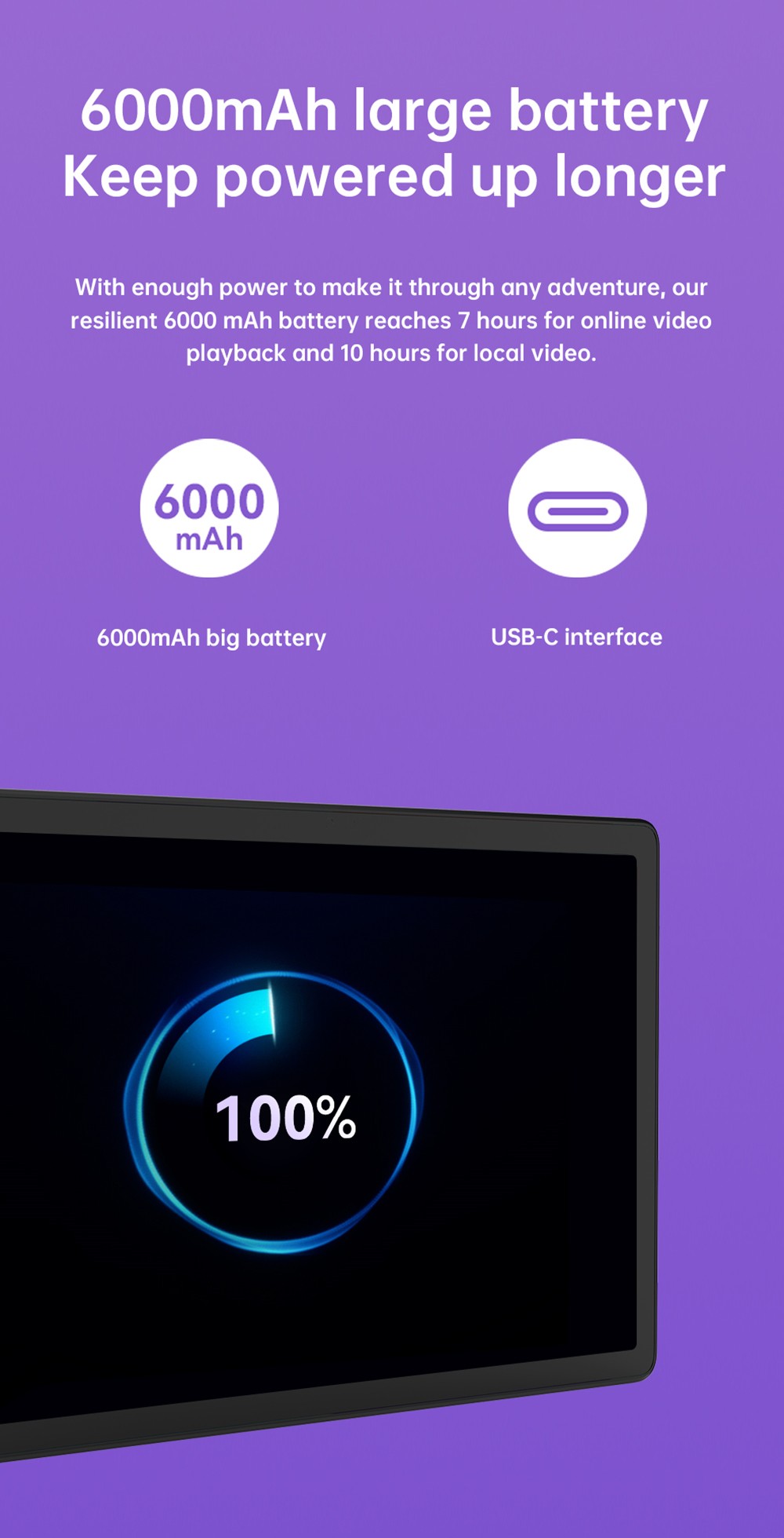 Alldocube iPlay 50 4G LTE Tablet UNISOC T618 Octa-core CPU, 10.4'' 2K UHD Display, Android 12 6+64GB, Dual Cameras