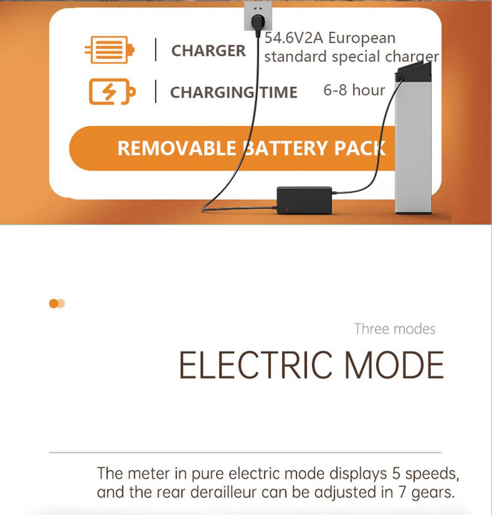 BEZIOR XF800 Electric Mountain Bike 26*4.0 Inch Fat Tires 500W Mid Motor 48V 13Ah Battery 40Km/h Max Speed 90KG Load Dual Mechanical Disc Brake Shimano 7-Speed Gears - Black & Blue 18 BEZIOR XF800 Electric Bike 500W Mid Motor 13Ah Battery 40km/h Max Speed 90kg Load - Black & Blue