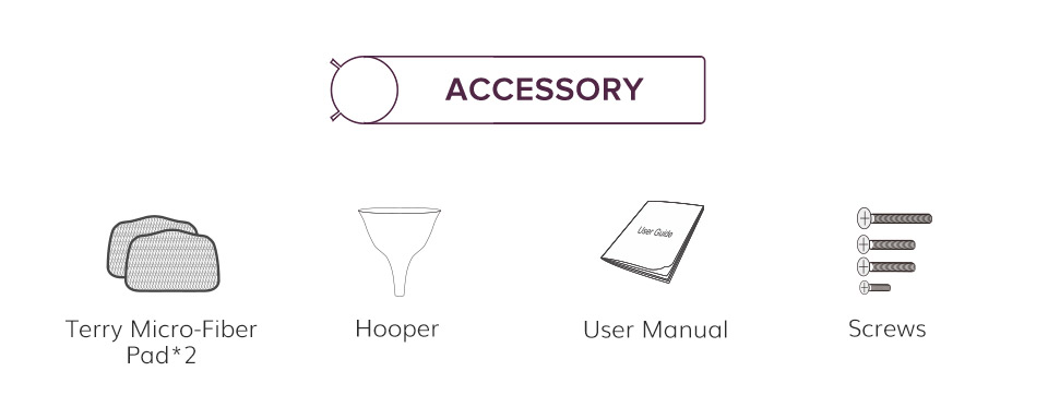 EASINE by ILIFE S50 Wired Steam Mop 1300W Power 450ml Water Tank 10 Levels Adjustable 20s Fast Steam 120 Degree Celsius High-Temperature 99% Sterilization Overheat Protection - Purple