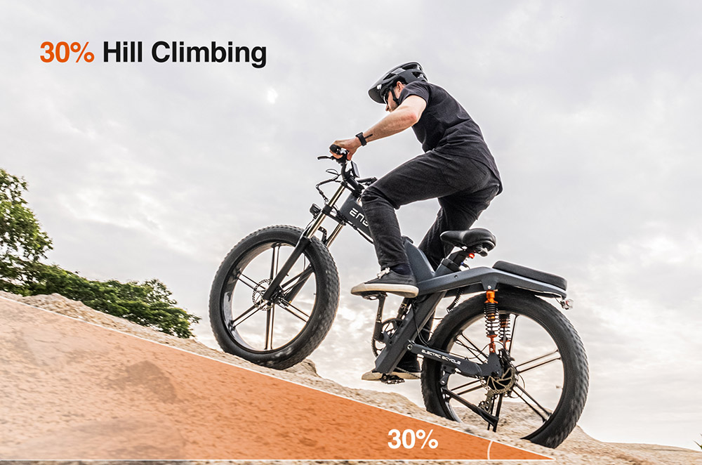 ENGWE X26 Electric Bike 48V 1000W Motor 19Ah & 7.5Ah Dual Battery for 57.7 Miles Range, 26*4.0 inch Fat Tire