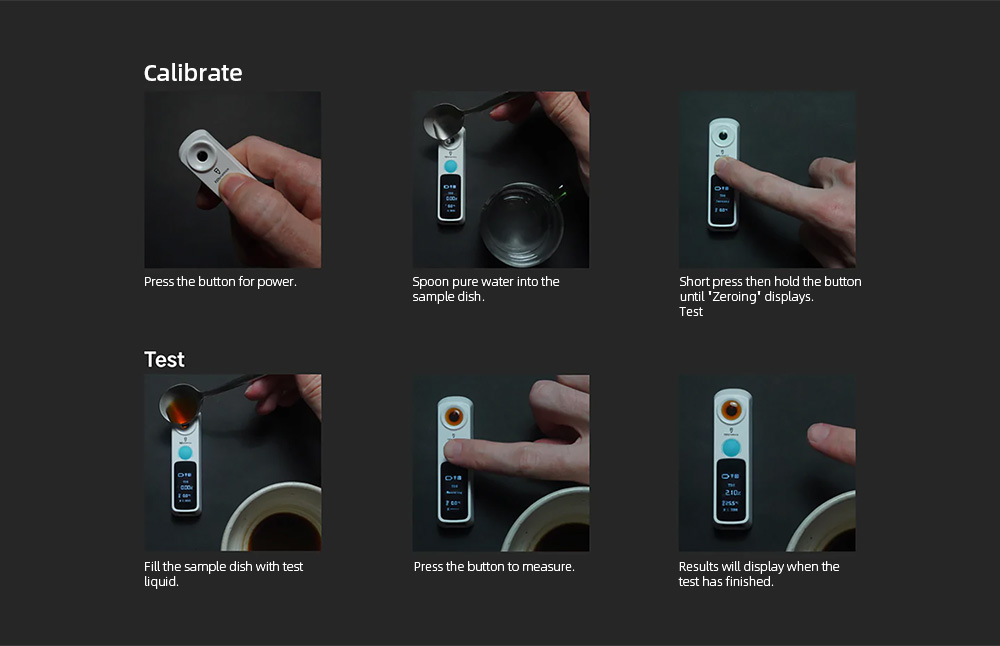 FJD Pro ATC Refractometer, 0-55% Brix Range, 0.1% Accuracy, 350mAh Capacity, IP67 Waterproof, App Connection