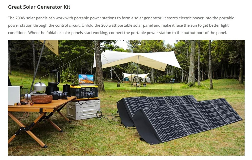FJDynamics 200W Foldable Portable Solar Panel, 21.5% Energy Conversion Rate, Dustproof, Waterproof, High-Temperature Resistant 15 FJDynamics 200W Foldable Portable Solar Panel, 21.5% Energy Conversion Rate, Dustproof, High-Temperature Resistant