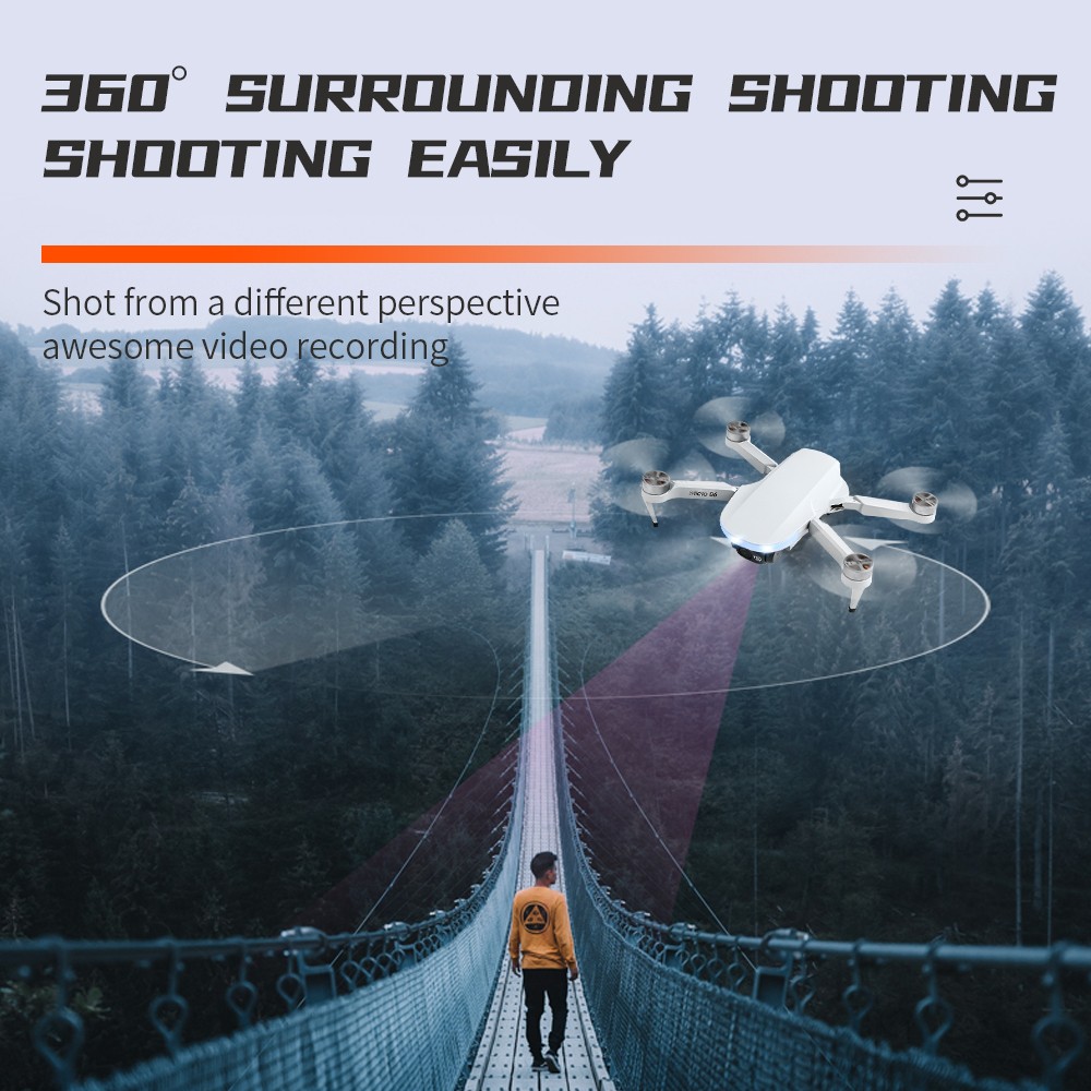 Flytec T16 RC Drone Long Time Flying Brushless Foldable GPS Quadcopter With 4K HD Camera - One Battery