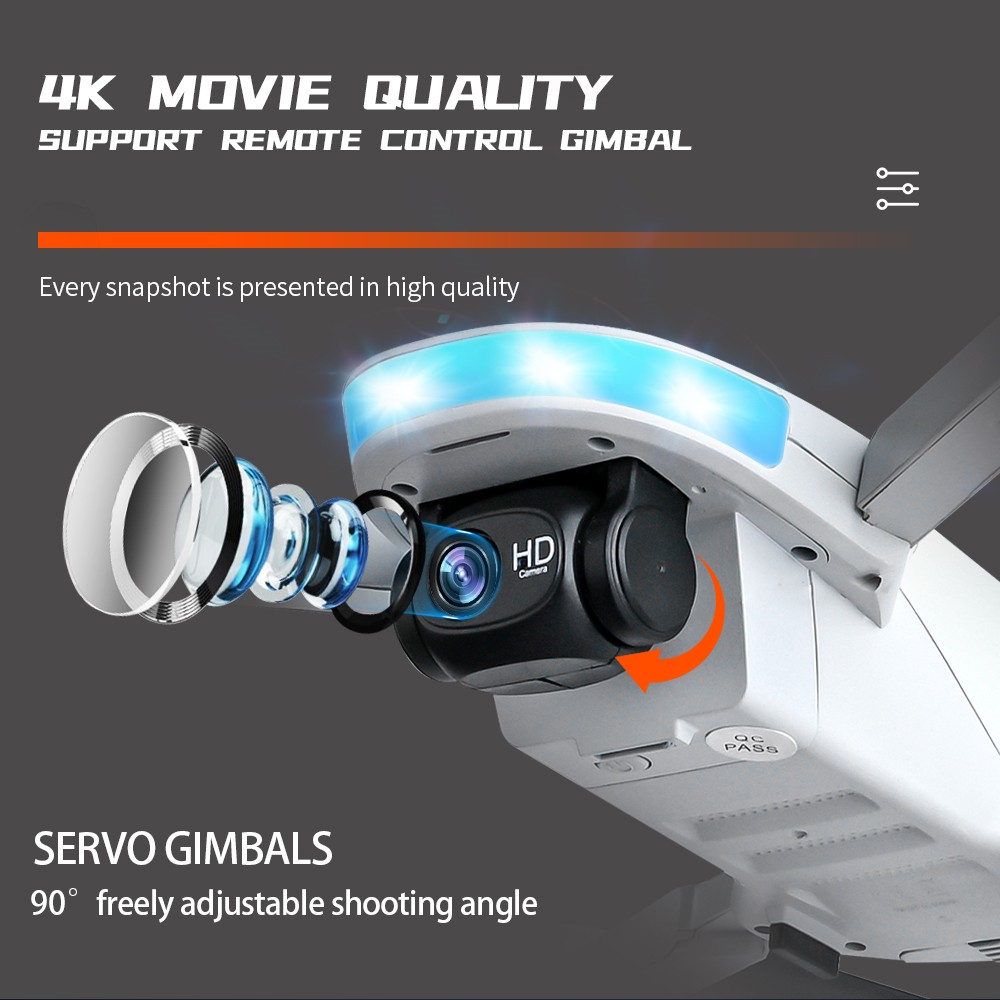 Flytec T16 RC Drone Long Time Flying Brushless Foldable GPS Quadcopter With 4K HD Camera - One Battery