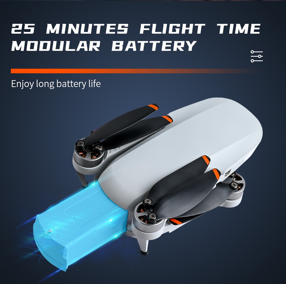 Flytec T16 RC Drone Long Time Flying Brushless Foldable GPS Quadcopter With 4K HD Camera - One Battery