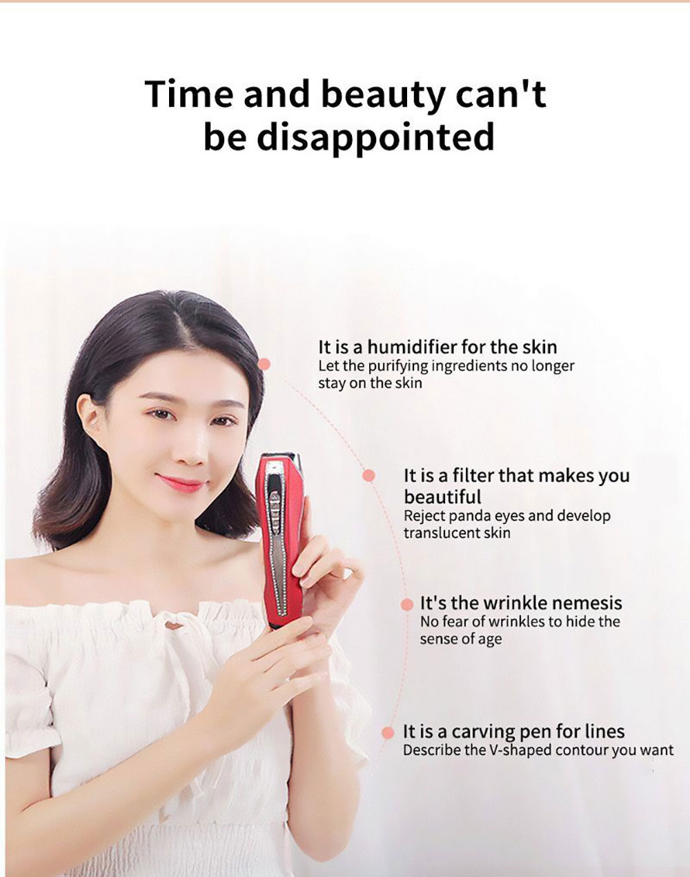 HS-989 RF Instrument Color Light Pulse Beauty Instrument Red