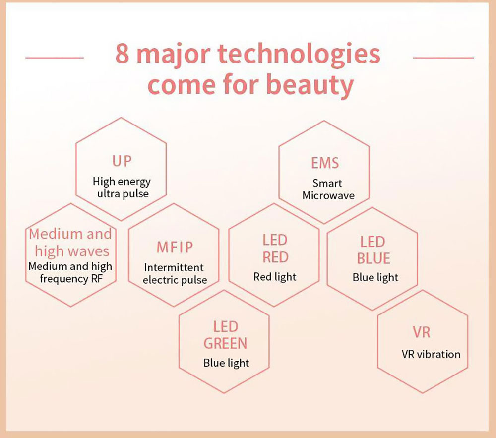 HS-989 RF Instrument Color Light Pulse Beauty Instrument Red