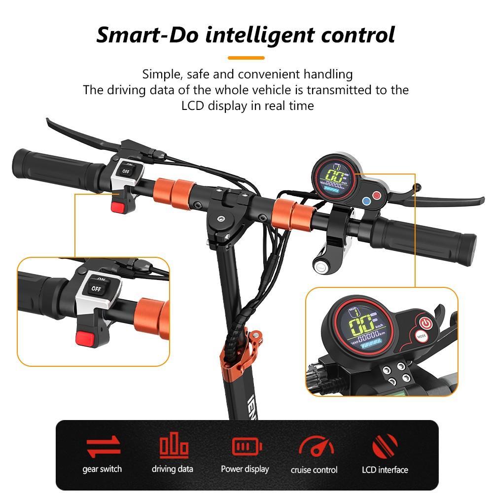 IENYRID M4ProS+ Electic Scooter 10'' Tire 800W Motor 10Ah Battery for 25-35km Mileage 150kg Load with Seat