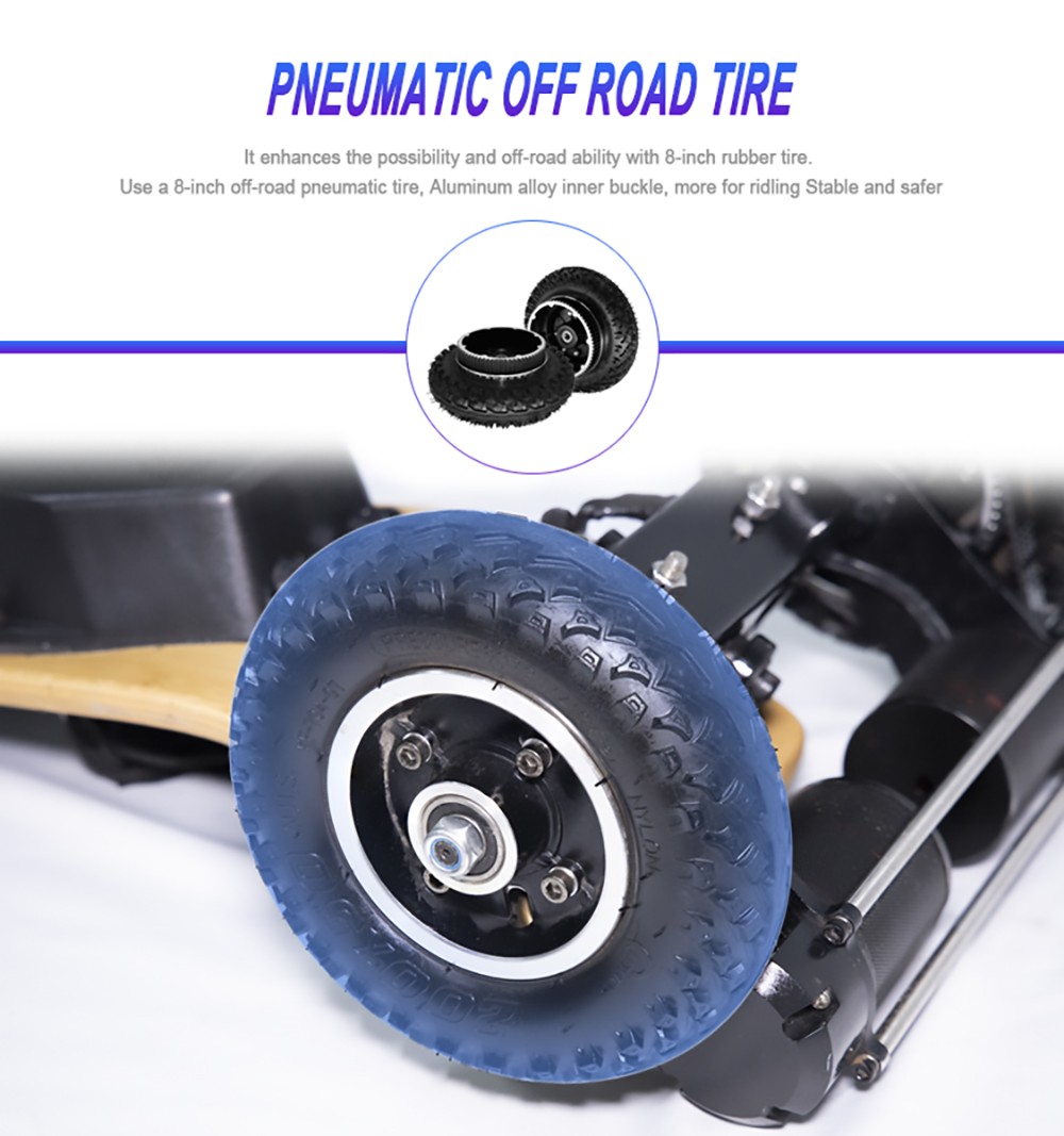 IENYRID YF001 Electric Skateboard 8'' Tire 1650W*2 Motors 40km/h Top Speed 10Ah Battery for 20km Mileage 150kg Load