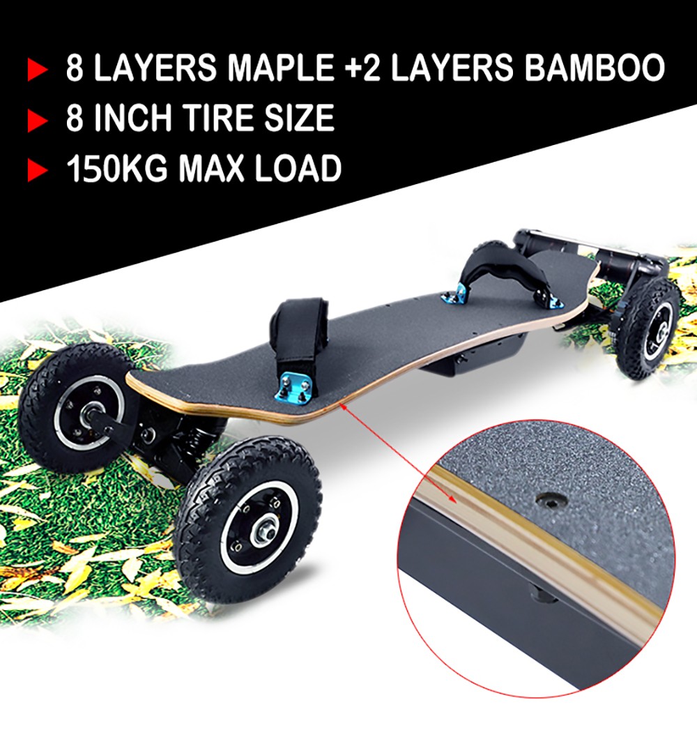 IENYRID YF001 Electric Skateboard 8'' Tire 1650W*2 Motors 40km/h Top Speed 10Ah Battery for 20km Mileage 150kg Load