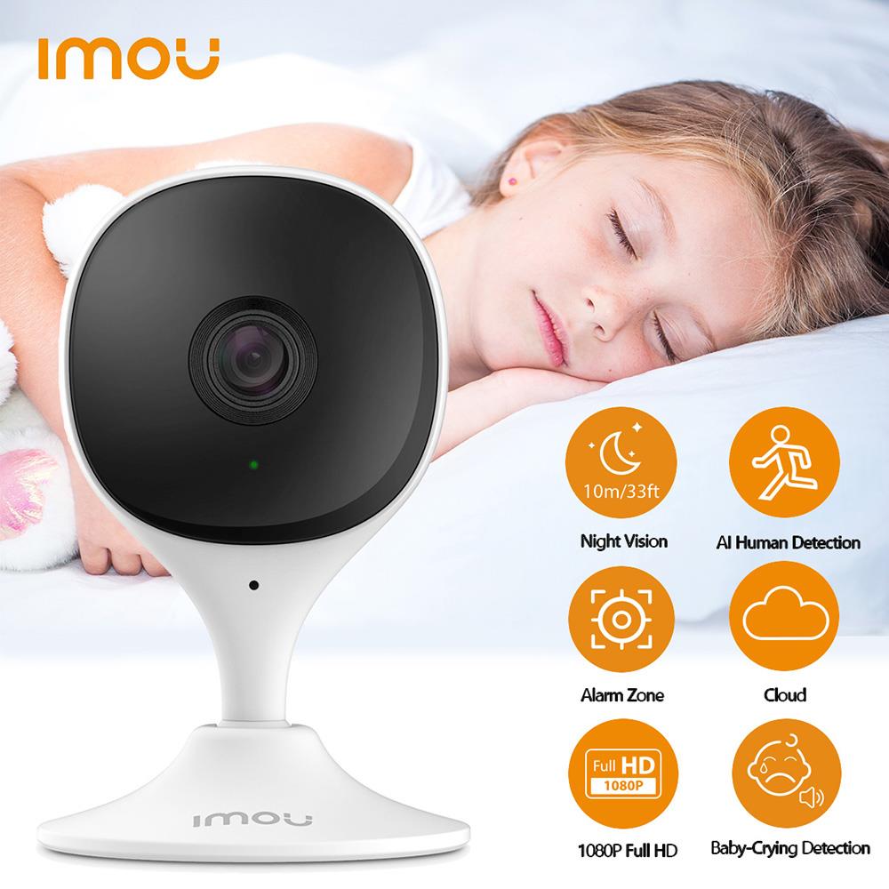 IMOU Cue 2c 1080P IP Wifi Camera Baby Monitor Camera Human Detection H265 Compact Smart Night Vision Camera