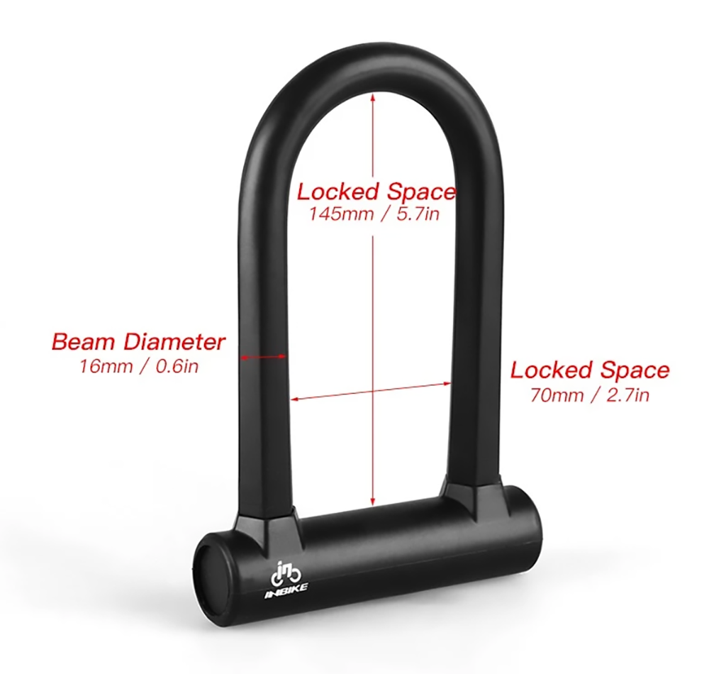 INBIKE UL319A Bike U Lock Anti Theft Bike Lock Heavy Duty Anti-shear Lock And Mounting Bracket With Keys 20 INBIKE UL319A Bike U Lock Anti Theft Bike Lock Heavy Duty Anti-shear Lock and Mounting Bracket with Keys