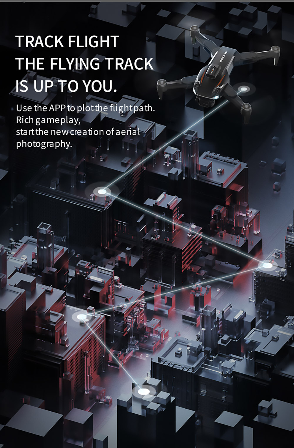 JJRC X25 RC Drone WiFi FPV with 4K+8K Dual Camera Obstacle Avoidance Optical Flow Foldable Quadcopter - One Battery