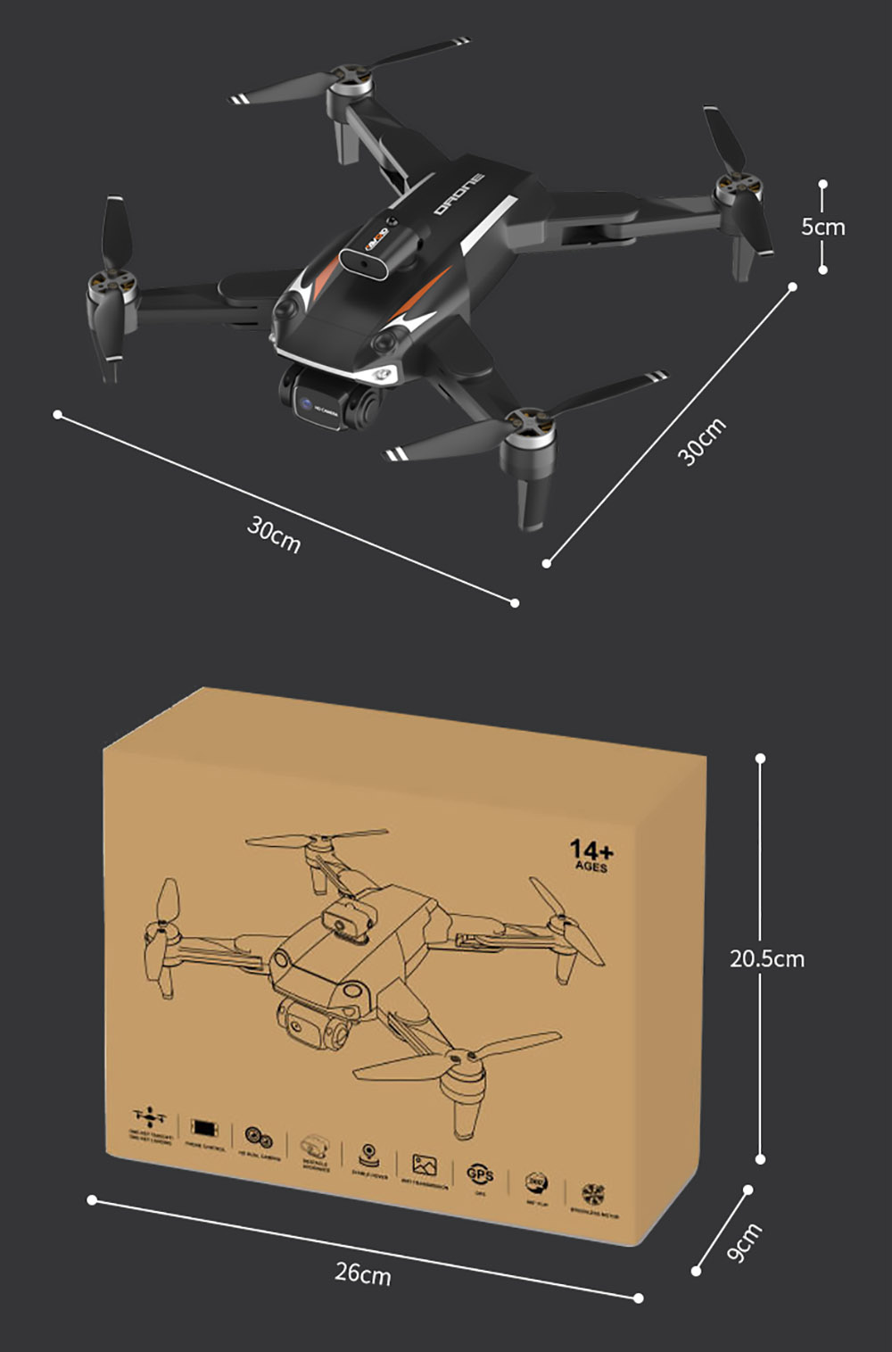 JJRC X25 RC Drone WiFi FPV with 4K+8K Dual Camera Obstacle Avoidance Optical Flow Foldable Quadcopter - One Battery