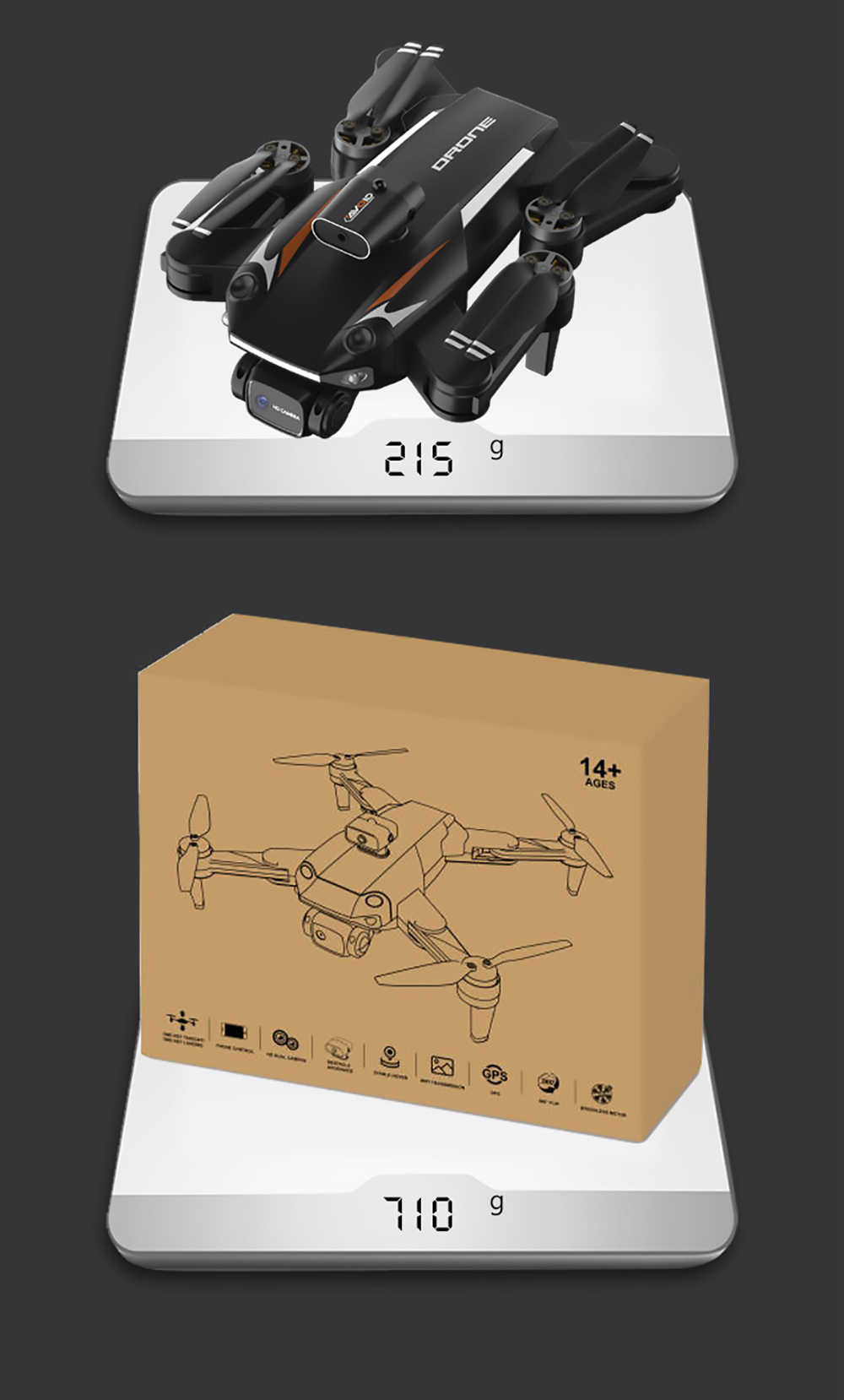 JJRC X25 RC Drone WiFi FPV with 4K+8K Dual Camera Obstacle Avoidance Optical Flow Foldable Quadcopter - One Battery