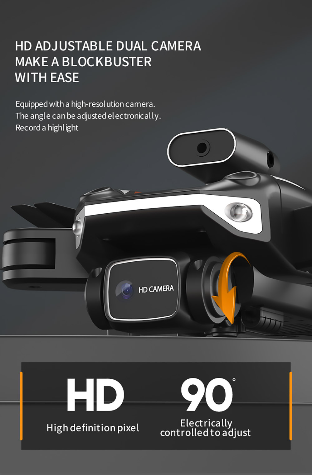 JJRC X25 RC Drone WiFi FPV with 4K+8K Dual Camera Obstacle Avoidance Optical Flow Foldable Quadcopter - One Battery