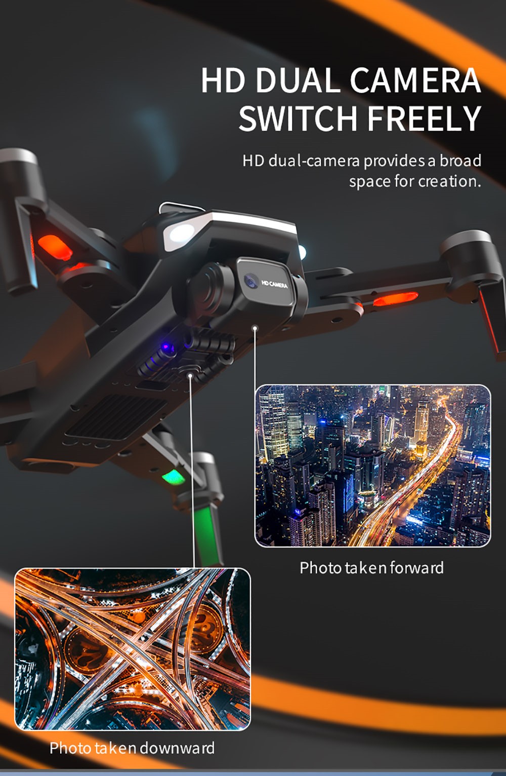 JJRC X25 RC Drone WiFi FPV with 4K+8K Dual Camera Obstacle Avoidance Optical Flow Foldable Quadcopter - One Battery