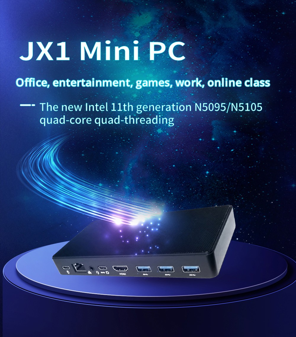 Promotion > Meenhong JX1 MINI PC Windows 11 Pro 4K Mini PC Intel N5105
