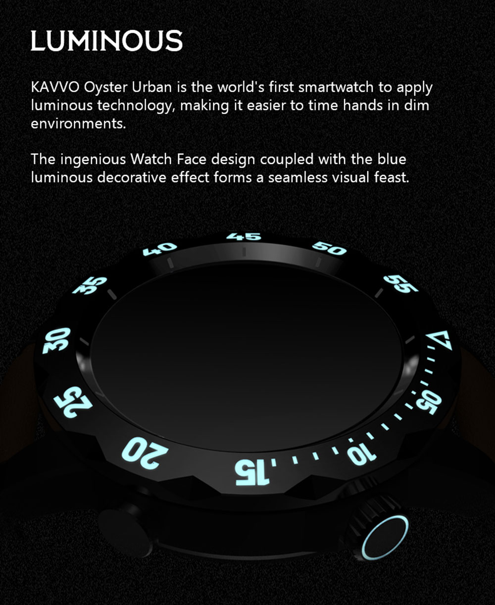 KAVVO Oyster Urban O1EL Smartwatch, Bluetooth Calling Watch, 1.32'' TFT Screen, 24h Heart Rate, Blood Oxygen - Grey