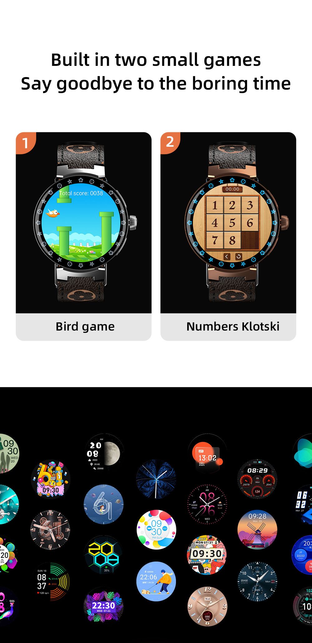 LOKMAT TIME PRO Smartwatch Bluetooth Calling Watch, 1.32'' IPS Screen,  Multi-sport Mode, Sleep  Detection - Brown