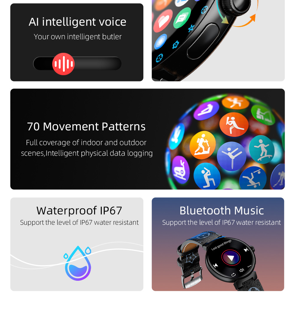 LOKMAT TIME PRO Smartwatch Bluetooth Calling Watch, 1.32'' IPS Screen, Multi-sport Mode, Sleep Detection - Silver