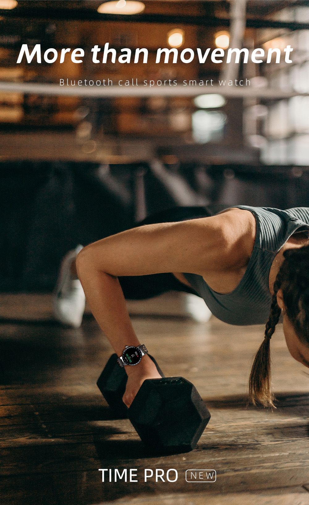 LOKMAT TIME PRO Smartwatch Bluetooth Calling Watch, 1.32'' IPS Screen, Multi-sport Mode, Sleep Detection - Silver