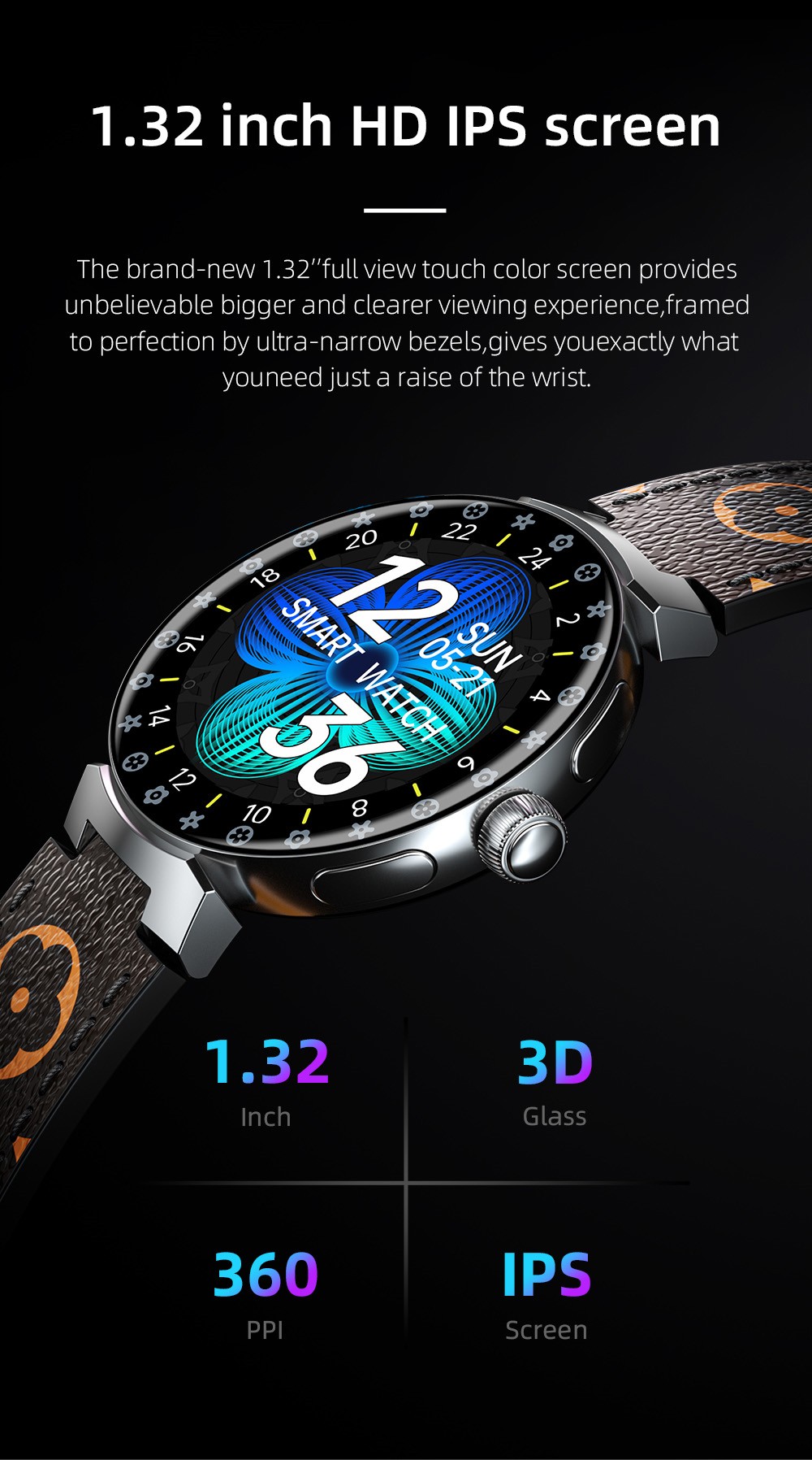 LOKMAT TIME PRO Smartwatch Bluetooth Calling Watch, 1.32'' IPS Screen, Multi-sport Mode, Sleep Detection - Silver