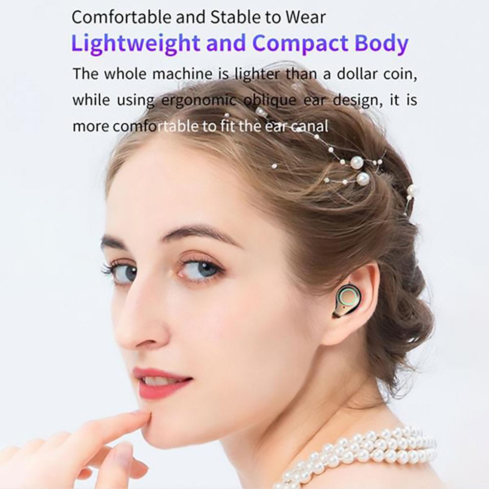 M18 TWS Earbuds Bluetooth 5.1 Wireless 9D Stereo Hi-Fi for Sports Waterproof with Mic